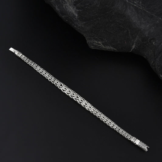 Pulsera de Plata 925 Tejida a Mano - Diseño Fashion - Image 2