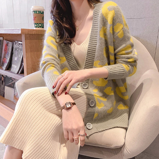 Cardigan Suelto Estilo Coreano para Mujer con Top Integrado - Image 9