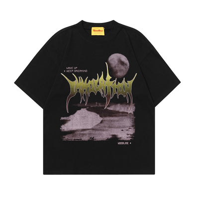 Camiseta Hombre Street Hip-hop Graffiti Manga Corta - Image 5