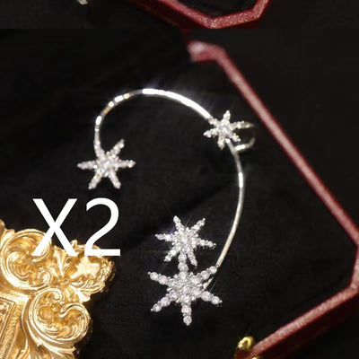 Aretes de Diamante Brillante con Clip Mariposa 2 en 1 - Image 25