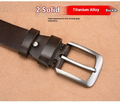 Cinturón de Cuero para Hombre con Hebilla de Pasador - Image 10