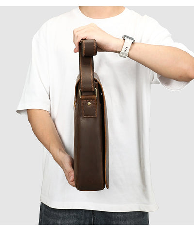 Bolsa Crossbody de Cuero Premium para Hombre - Diseño Versátil y Elegante - Image 21