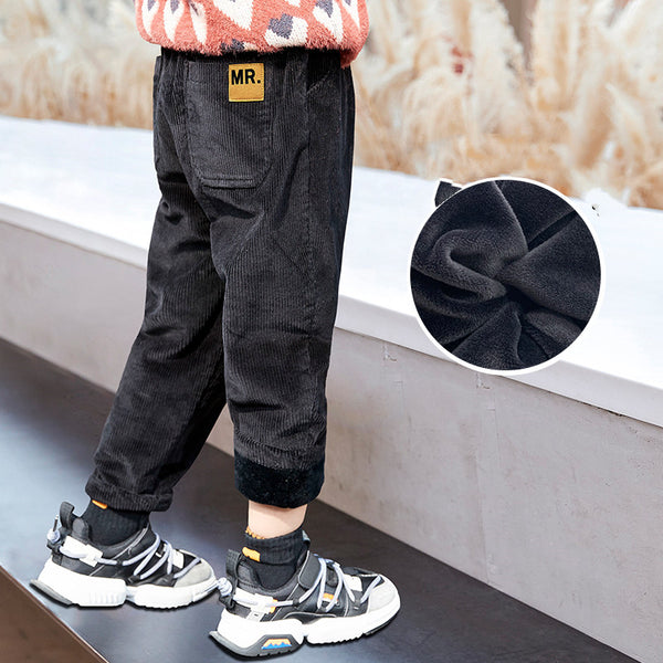 Pantalones de Pana para Niños Invierno - Corte Clásico Talla Grande