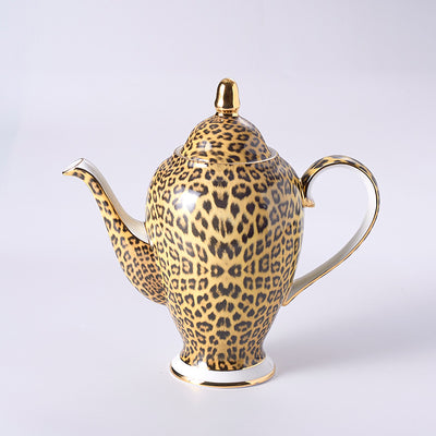 Juego de Taza y Platillo de Porcelana Fina con Diseño Leopardo - Image 8