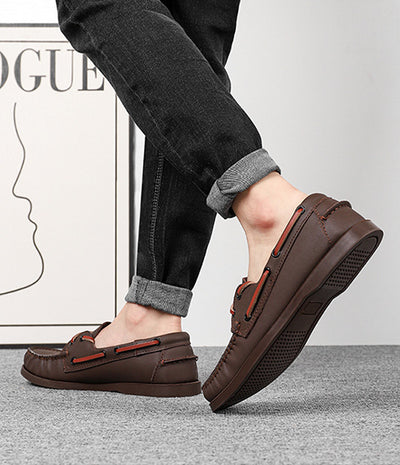 Zapatos Casuales de Cuero para Hombre Talla Grande - Image 18