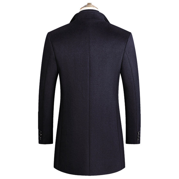 Abrigo de Lana para Hombre Cuello Alto Clásico