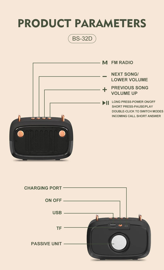 Parlante Portátil Subwoofer Outdoor Mini - Image 14
