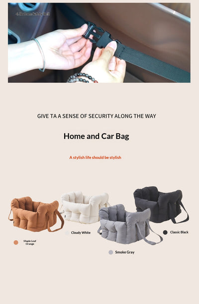 Asiento de Seguridad Portátil para Mascotas - Transportín Versátil para Auto - Image 14