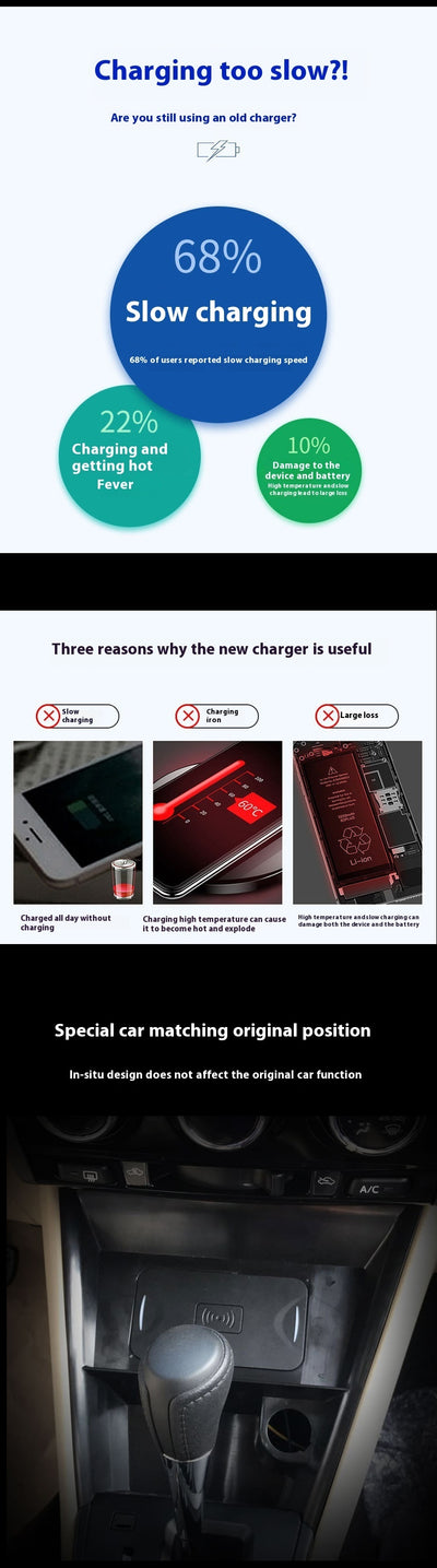 Cargador Inalámbrico Automático para Auto con Sensor de Inducción - Image 7