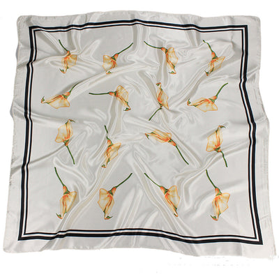 Pañuelo de Seda 90x90cm para Mujer - Accesorio Versátil de Lujo