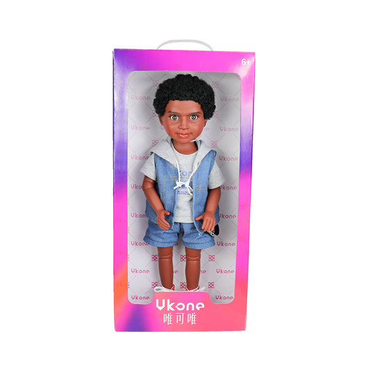 Muñeca Africana Articulada de 45 cm - Juguete Vinilo Realista - Image 11