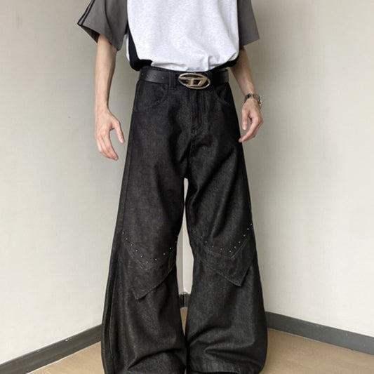 Jeans Estilo Americano con Remaches Machete para Hombre