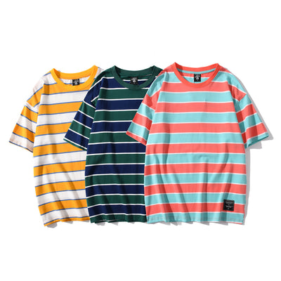 Camiseta Hombre Rayas Manga Corta - Comodidad de Verano - Image 5