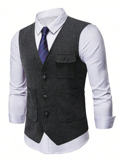 Chaleco Ejecutivo de Corte Clásico para Hombre - Image 9