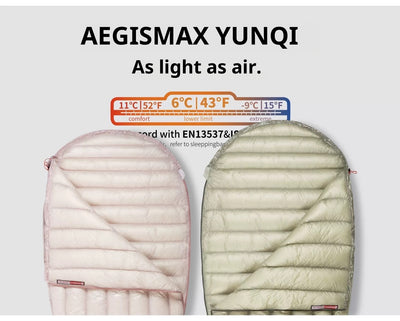 Bolsa de Dormir Ultraligera Modular Relleno de Plumón para Camping Portátil - Image 26