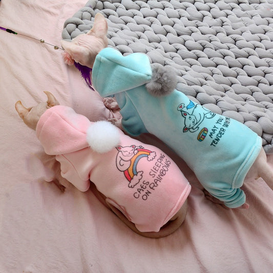 Abrigo Polar Plateado con Capucha para Mascotas - Calidez Extrema