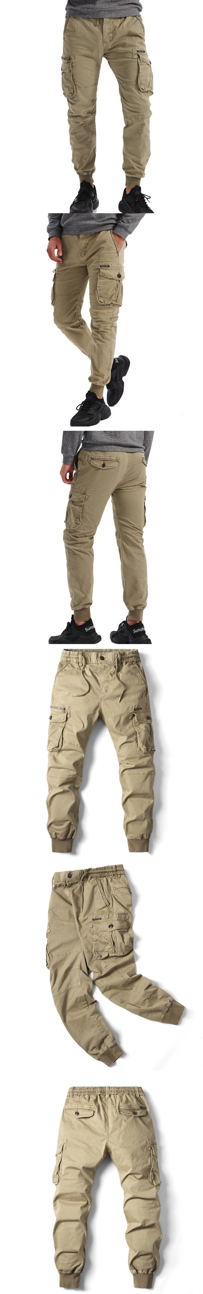 Pantalones de Trabajo Slim Fit Multibolsillos para Hombre - Image 14