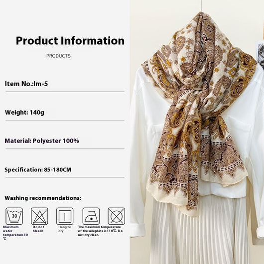 Pañuelo Foulard de Seda Premium con Protección Solar - Diseño Clásico Versátil - Image 2