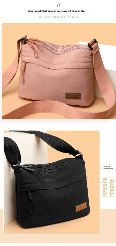 Bolso Mensajero Impermeable Multifuncional de Nylon para Mujer - Image 9