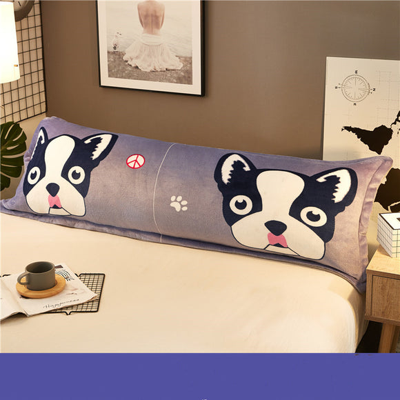 Almohada Lovers Coral Fleece Extra Grande 1.5m - Calidez Invernal Cartoon