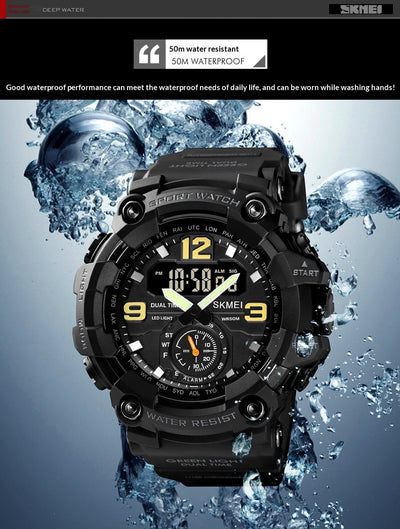 Reloj Deportivo Digital Resistente para Hombre con Pantalla Grande y Sincronización Electrónica - Image 14