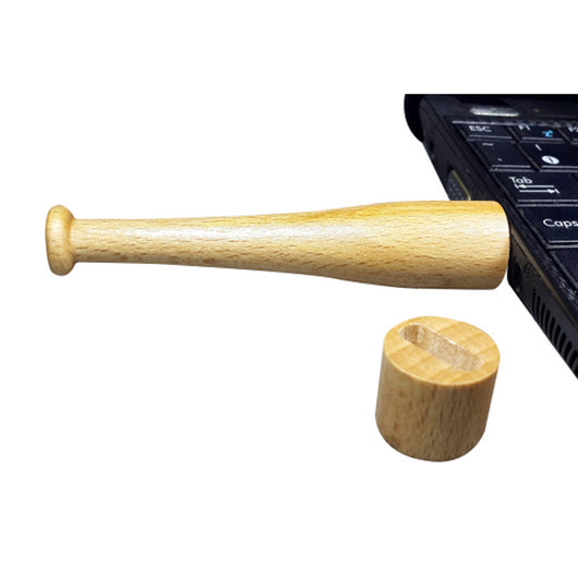 Memoria USB Bate de Béisbol - Almacenamiento Digital Creativo