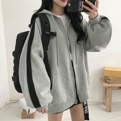 Chaqueta Deportiva Gris de Manga Larga para Estudiantes - Image 2