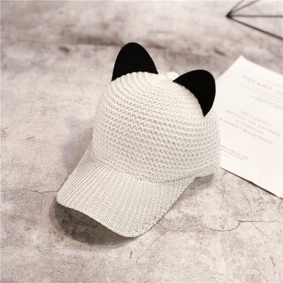 Gorra de Béisbol con Orejas de Gato Transpirable y Protección Solar - Image 11