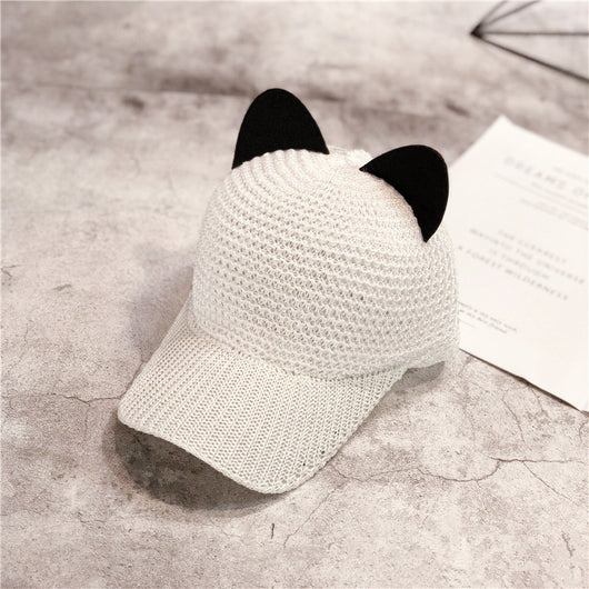 Gorra de Béisbol con Orejas de Gato Transpirable y Protección Solar - Image 11