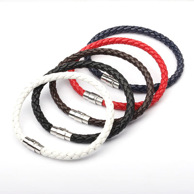 Pulsera de Cuero Trenzado con Magnético para Hombre - Image 11