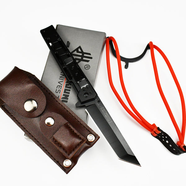Cuchillo de Camping Multifuncional Plegable para Defensa Personal