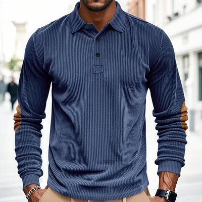 Camiseta Manga Larga de Pana para Hombre - Primavera y Otoño - Image 52
