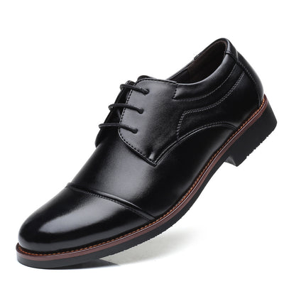 Zapatos de Cuero Talla Grande para Hombre - Estilo Business Casual con Cordones - Image 3