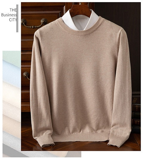 Suéter Holgado de Cuello Redondo para Hombre - Manga Larga Casual y Profesional - Image 39