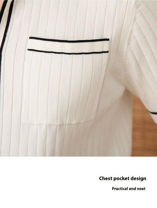 Polo Elástico Slim Fit Cuello Solapa Manga Corta - Image 12