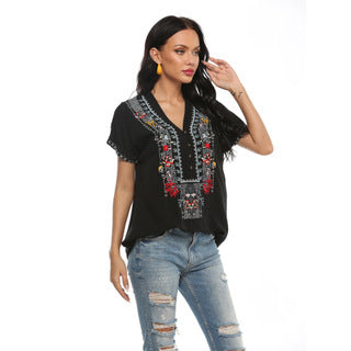 Blusas Cortas Bordadas para Mujer - Estilo Moderno y Elegante - Image 10