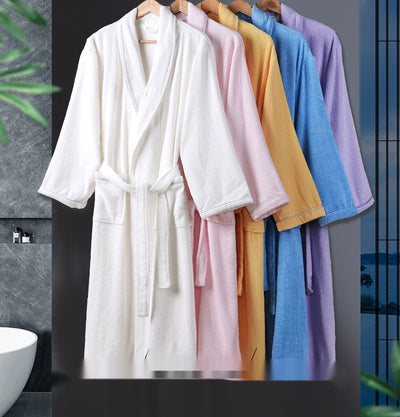 Bata de Baño Térmica de Algodón - Unisex Absorbente y Secado Rápido - Image 14
