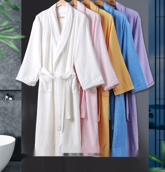 Bata de Baño Térmica de Algodón - Unisex Absorbente y Secado Rápido - Image 14