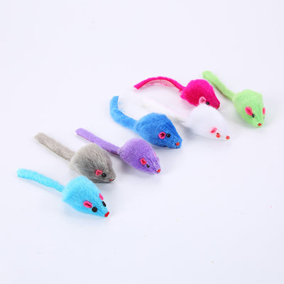 Juguete para gato ratón de peluche multicolor - Image 10