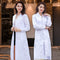 Professional White Medical Gown for Nurses and Doctors
