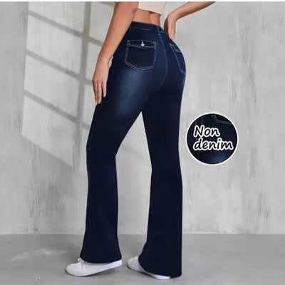Jeans Bootcut Cintura Alta Slim Fit Estilo Americano - Image 3