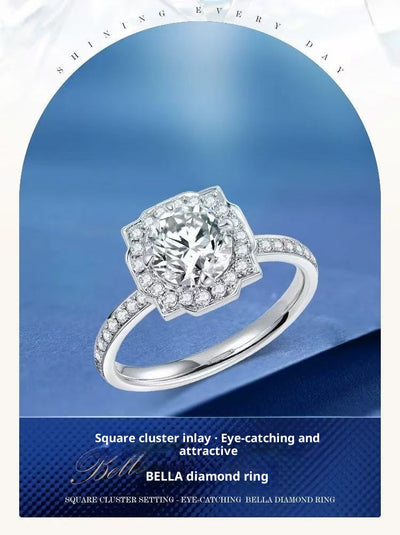 Anillo de Compromiso Clásico con Diamante de 1 Quilate Completamente Engastado - Image 12