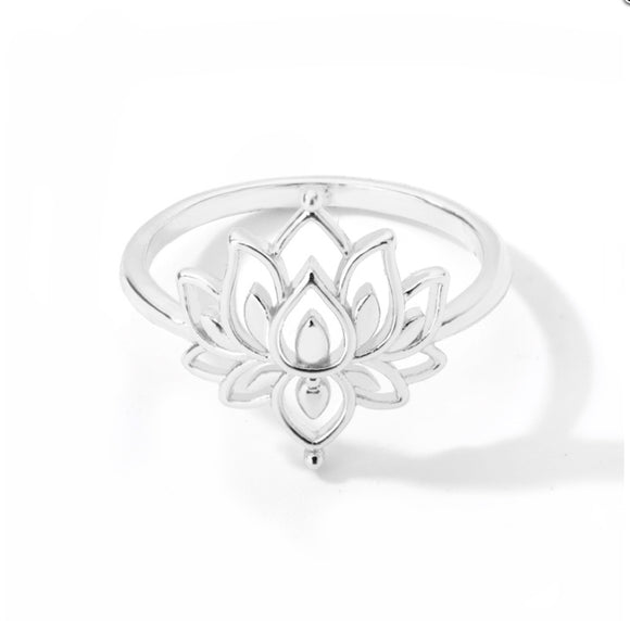 Anillos de Acero Inoxidable para Pareja: Sol y Luna, Loto Vintage y Ópalo