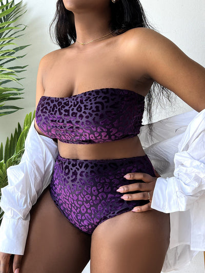 Bikini Talle Grande Cintura Alta con Abertura Lateral - Image 19