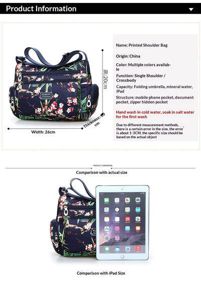 Bolsa Impresa para Mujer con Diseño de Paisaje y Flores Trendy - Image 18