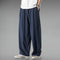 Pantalones Anchos de Lino y Algodón para Tallas Grandes - Cómodos y Transpirables