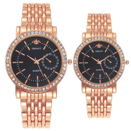 Reloj de Lujo Clásico para Parejas con Diamantes - Image 7