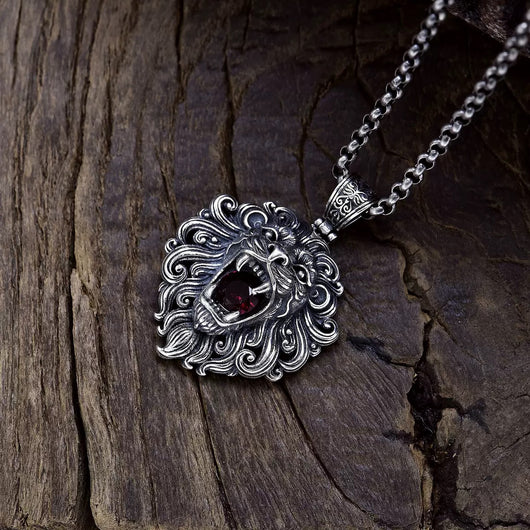 Dije Cabeza de León en Plata Pura - Diseño Imponente y Elegante - Image 2