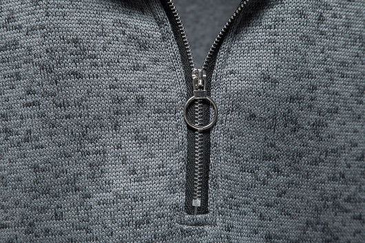 Suéter Camiseta Cuello Alto con Diseño de Cierre Hueco para Hombre - Image 13