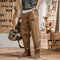 Pantalones Casuales Retro Americanos Talla Grande Rectos y Holgados